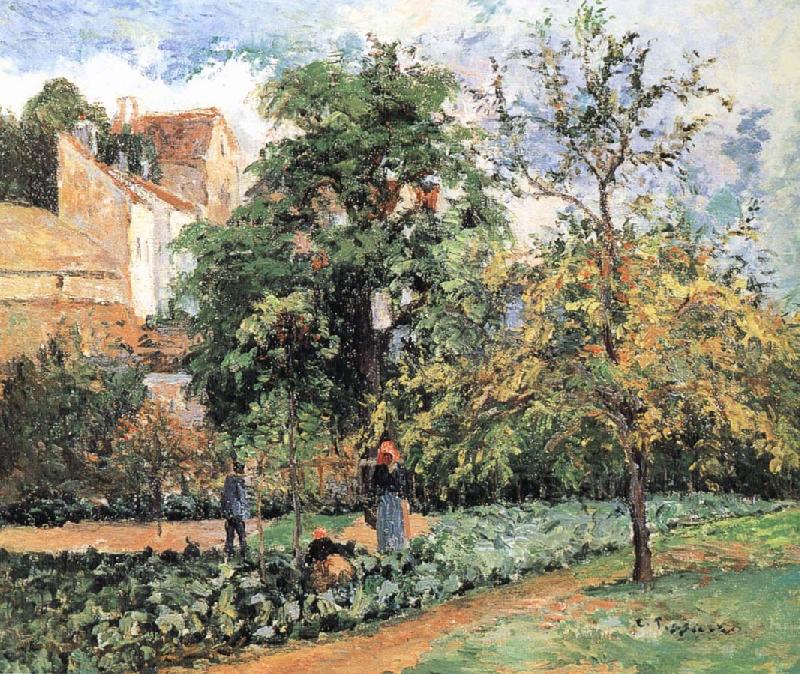 Camille Pissarro Pang plans Schwarz orchards oil painting image